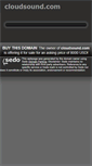 Mobile Screenshot of cloudsound.com