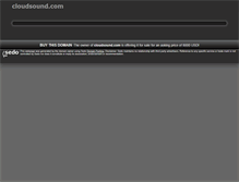 Tablet Screenshot of cloudsound.com